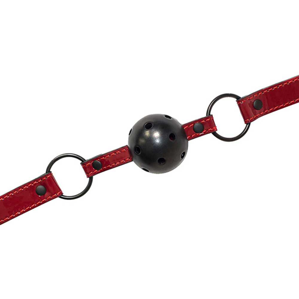 Черно-красный кляп-шарик 4,5см Lola Games Party Hard Love Bite 1153-01lola