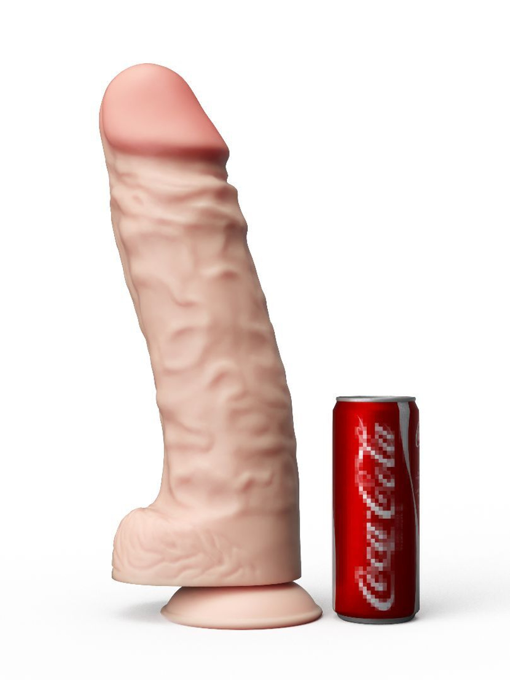 Фаллоимитатор-гигант HULIO GIGANTOFF - 42,5 см. (Цвет: телесный)