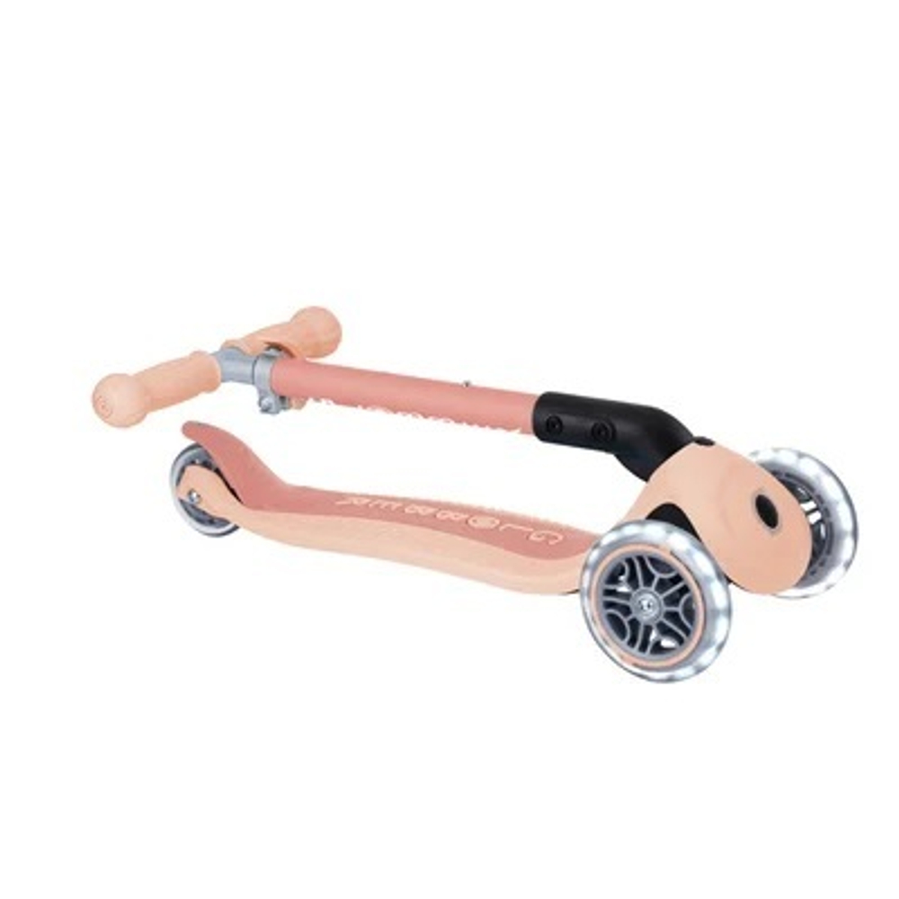 Самокат Globber Junior Foldable Lights Ecologic оранжевый
