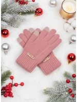 Перчатки тёплые сенсорные для смартфона вязаные