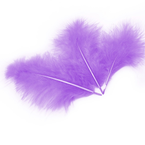 Перья сиреневый 12-15 см, 30 шт ВВ