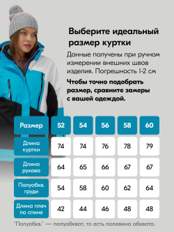 Горнолыжный костюм женский зимний большого размера синего цвета 07083S
