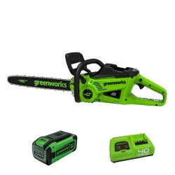Аккумуляторная цепная пила Greenworks GD40CS20XK8 (1 x 8 Ач, Быстрое ЗУ) 2008807U8F