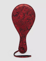 Стильная широкая шлепалка Reversible Dual Texture Round Paddle - 28 см. (Цвет: красный с черным)