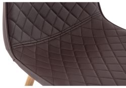 Стул на металлокаркасе Capri коричневый