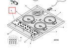 Электронный модуль для варочной панелиIndesit (Индезит)/ Ariston (Аристон) - 278912, 482000087709