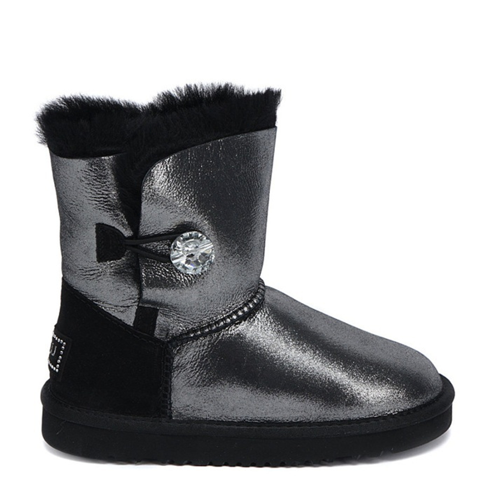 Ugg Kids Bailey Button I Do Black