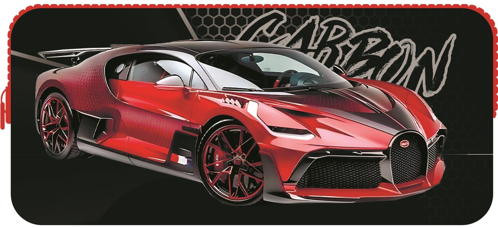 Пенал-косметичка на молнии, 2-х стор.печать, ткань с ручкой "Lux Auto 2024" (Пчелка)