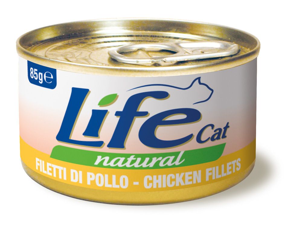 Консервы Lifecat chicken для кошек курица в бульоне 85 г