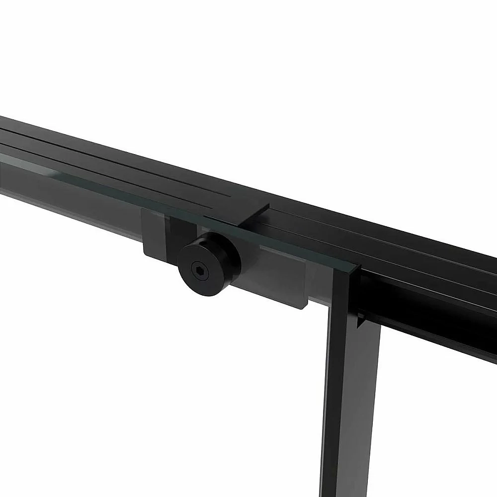Душевой уголок Vincea Slim Soft VSR-1SS9011CLB 110x90 стекло прозрачное/профиль черный