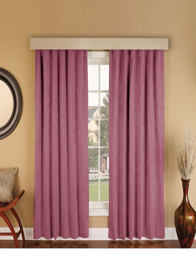 Длинные шторы. Suede (пыльная роза).  Имитация замши