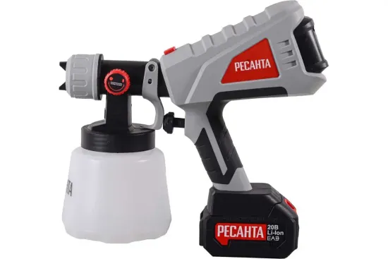 Аккумуляторный краскопульт РЕСАНТА АКП-20Li