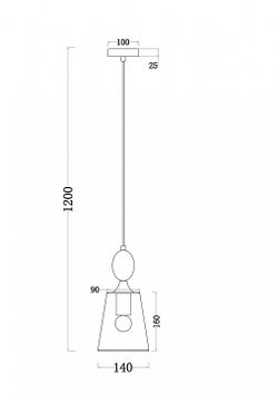 Подвесной светильник Freya Sofi FR2022PL-01CH