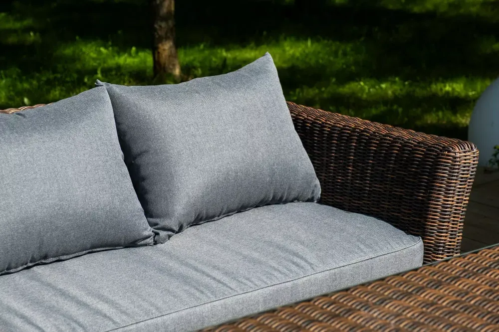 "Моккачино" обеденная группа из искусственного ротанга, цвет коричневый