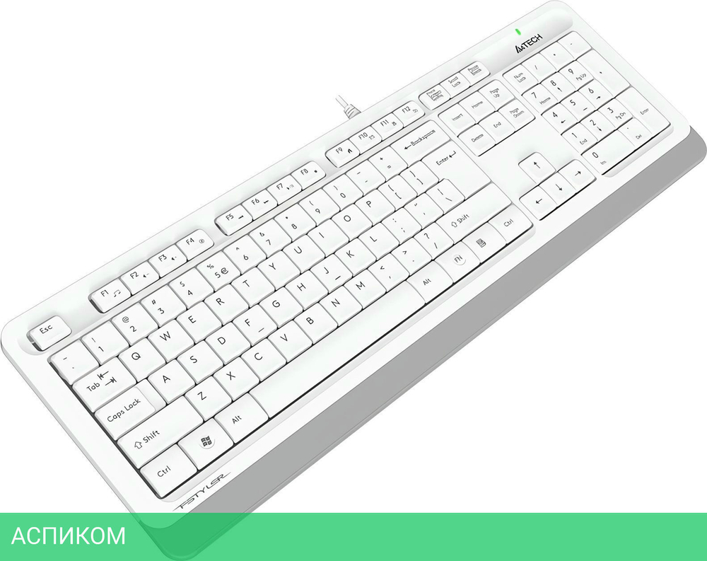 Клавиатура A4Tech Fstyler белый/серый (FK10)