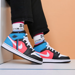 Jordan 1 Mid Tri Color Ribbons GS