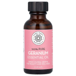 Pure Body Naturals, 100% чистое эфирное масло, герани, 30 мл (1 жидк. унц.)