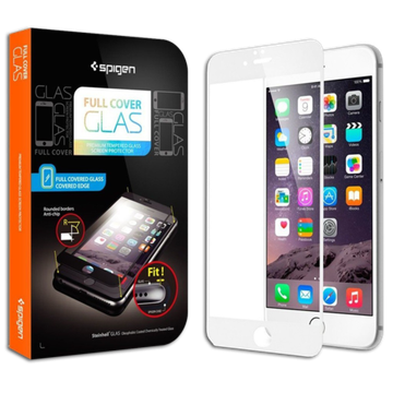 Spigen SGP Screen Protector Full Cover Glass for iPhone 6 Plus / 6S Plus White (белое)
