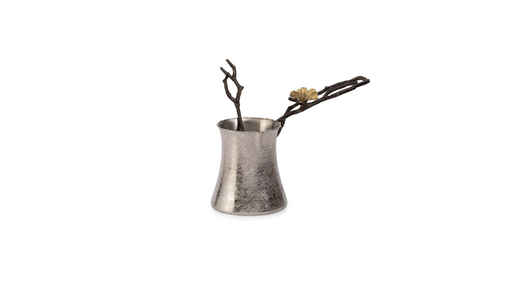 Набор турка для кофе и ложка 15см Michael Aram Бабочки гинкго