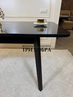 Кухонный раздвижной стол "Модерн", черный мрамор