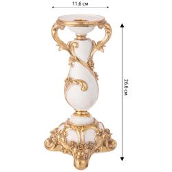 ПОДСВЕЧНИК КОЛЛЕКЦИЯ "РОКОКО", 11,6*26,6*11,6CM