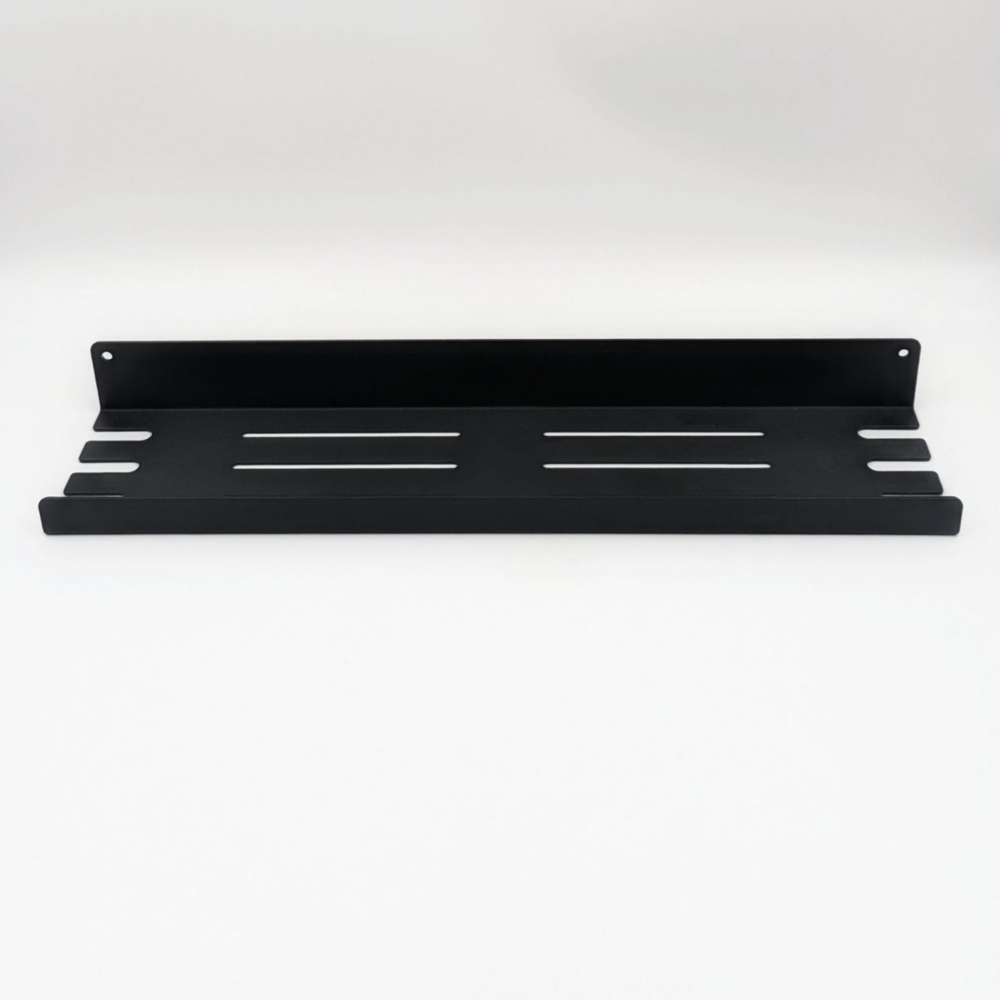 MetaDec Holes Полка настенная прямая, 40см черная, 1шт