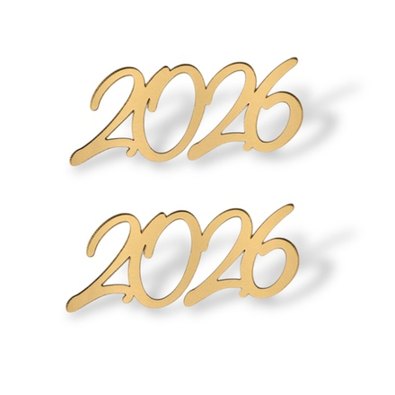 Топпер Мини "2026" ТМ6217 7см 2шт акрил