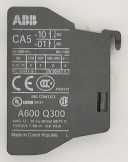 Контактный блок ABB CA5-10 фронтальный  изделия 1SBN010010R1010