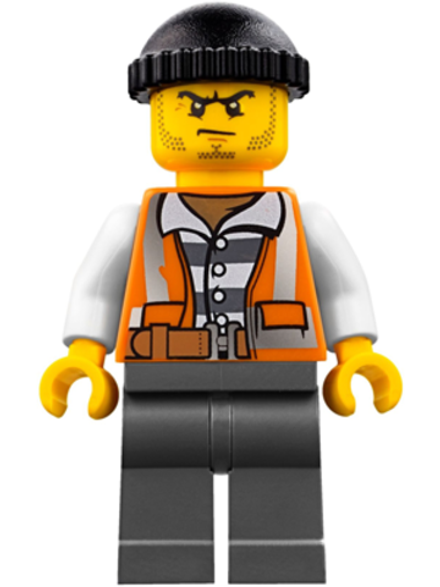 Минифигурка LEGO cty0779 Бандит (оранжевый жилет)