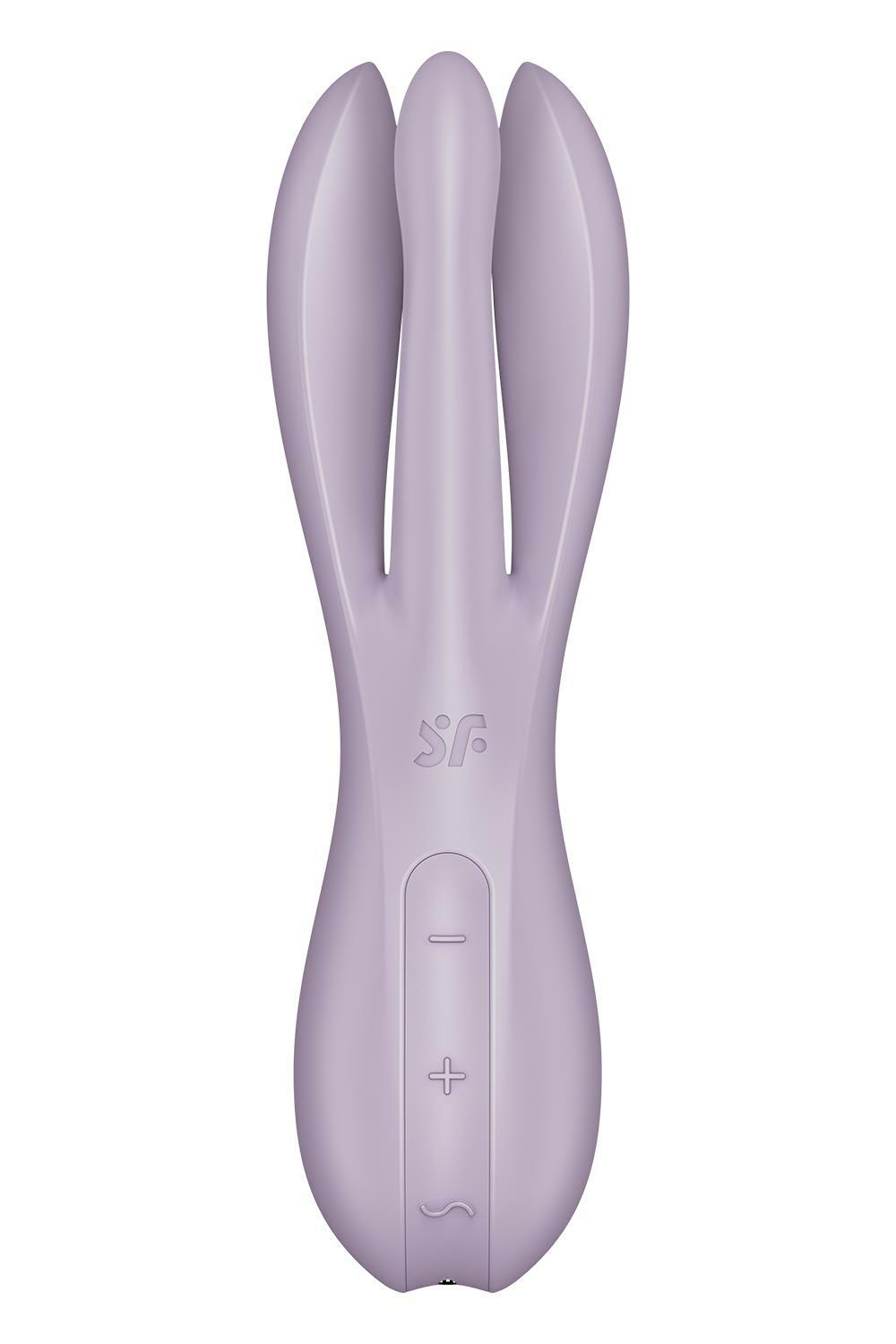 Клиторальный вибромассажер Satisfyer Threesome 2, 14 см, 3 гибких пальчика