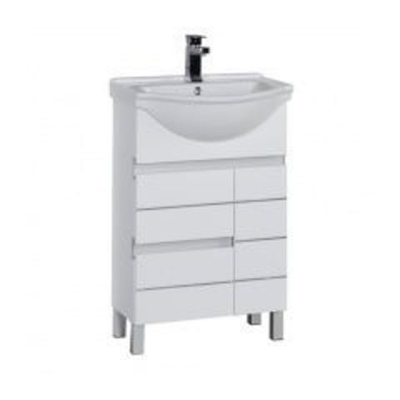 Тумба с раковиной Aquanet Доминика 55 белый