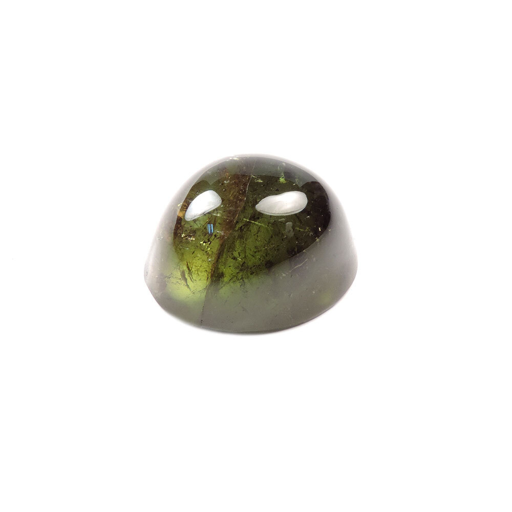 Вставка-кабошон "Горка"  турмалин зеленый 9.92ct