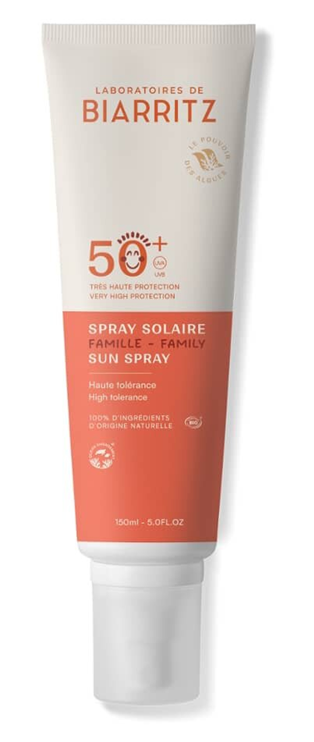 Солнцезащитный спрей Laboratoires de Biarritz, семейство SPF50+, 150 мл