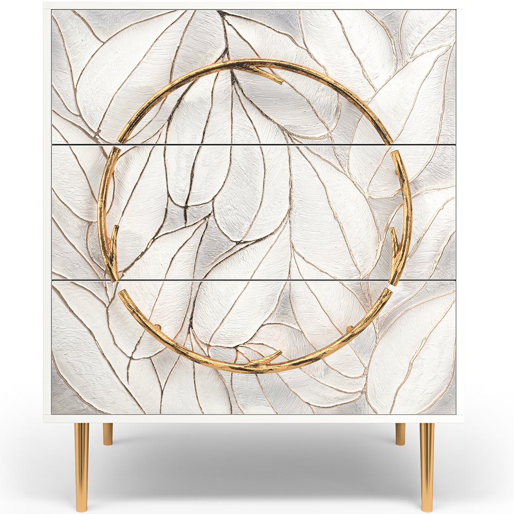 Комод Арт Стайл с 3 ящиками Стайл Айс Амбер