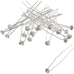 Шпильки для волос в тубе 20шт «Hair Beauty», стразик, цвет как на фото, d-0.5см