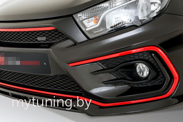 Декоративные передние накладки в цвет XMUG для Lada Vesta (СЕДАН, СВ)