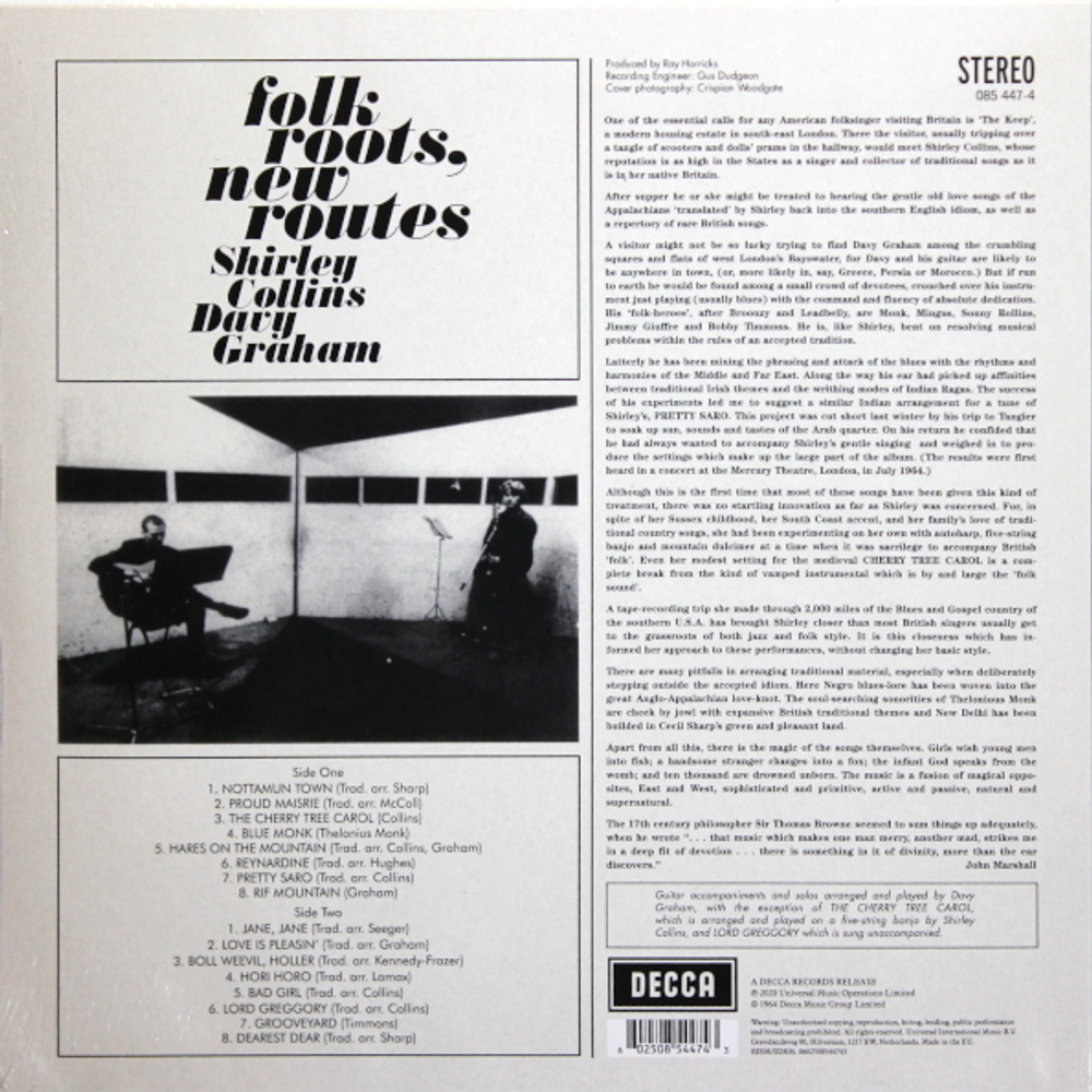 Shirley Collins, Davy Graham / Folk Roots, New Routes (Coloured Vinyl)(LP)