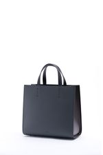 ШОППЕР КВАДРАТНЫЙ ЧЕРНЫЙ|ГРАФИТ|Т.КОРИЧНЕВЫЙ