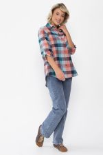 Рубашка Аланта НЬЮ (зелено-оранжевая) Б14038-18М LT Collection