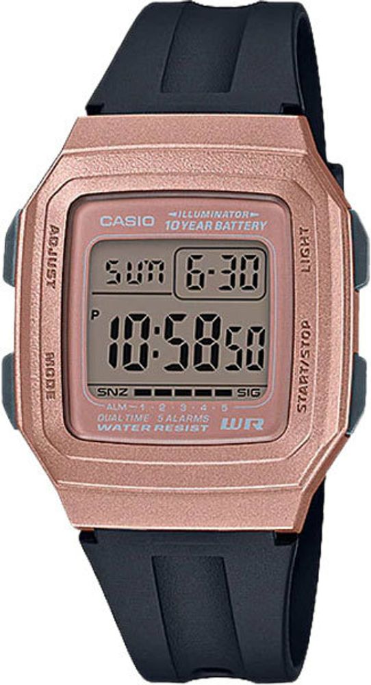 Японские наручные часы Casio Collection F-201WAM-5AVEF с хронографом