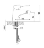 LEMARK Серия SHIFT. Смеситель для биде – LM4308C