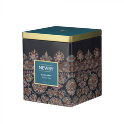 Черный чай листовой Newby Эрл Грей в жестяных банках 125г