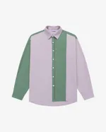 Сорочка Ymkashix Puff лиловая/темно-зеленая