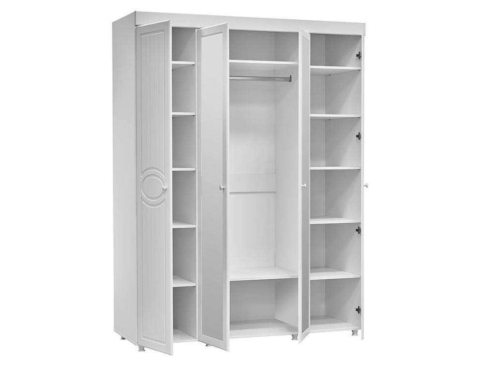 Спальня Монако-6 мягкая спинка белое дерево