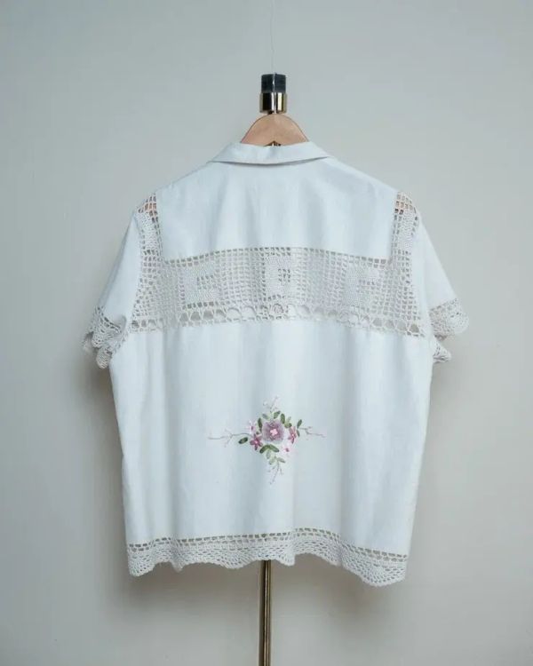 Рубашка с Розами из Лент 2 - фото 8