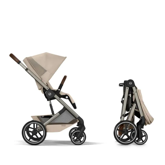 Детская коляска Cybex Balios S Lux TPE 2 в 1 Almond Beige