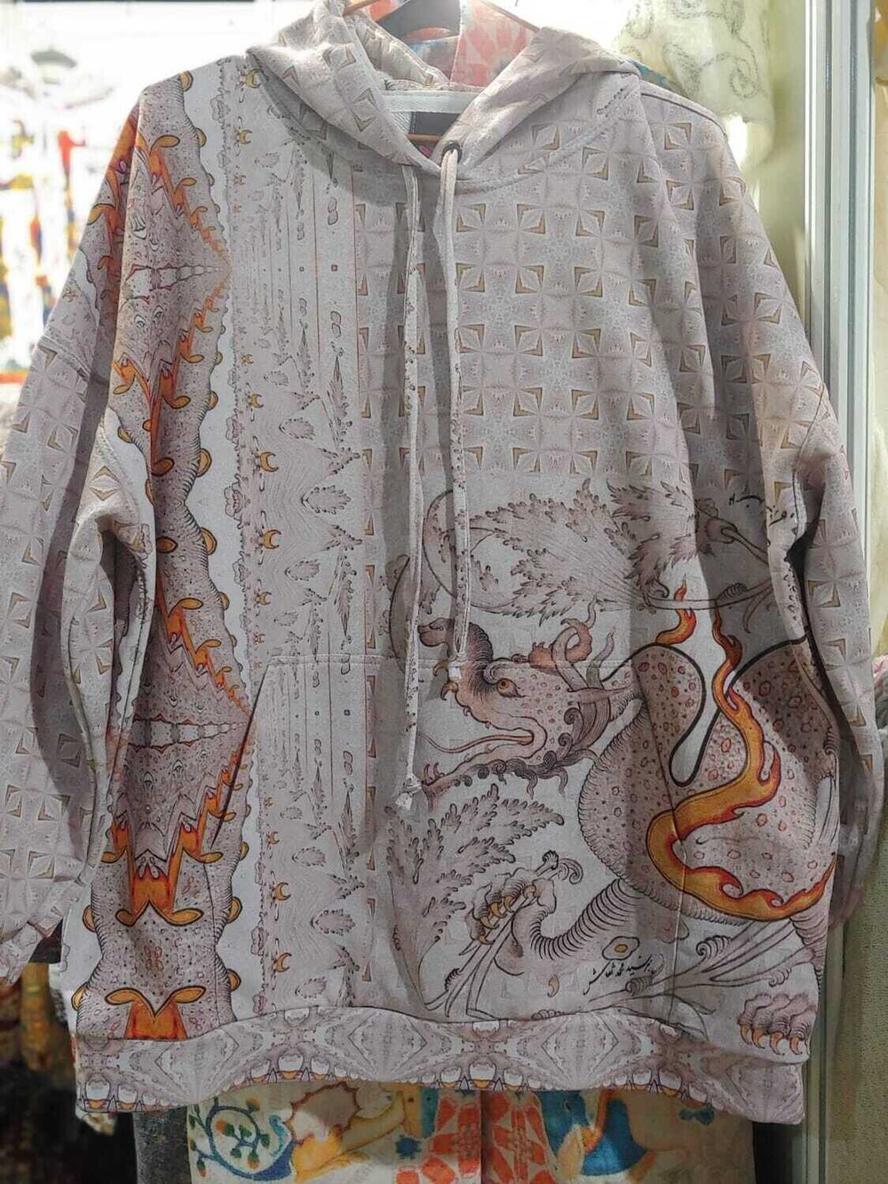 Худи "Азия", по мотивам традиционной азиатской графики