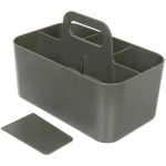 Органайзер для хранения с ручкой «ИДЕАДОМА», пять отделений, цвет хаки, 25*15.5*17см