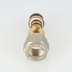 Фитинг коллекторный обжимной для металлополимерной трубы  16 (2,0) мм x 1/2"