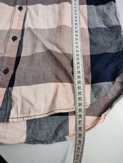 Рубашка H&M в клетку 40 размер